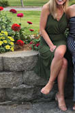 I wore this dress to a wedding and absolutely loved it! I got quite a few compliments on the slit and how cute the color is. The material was very breathable and hugs your curves nicely. My only complaint was that I needed to pin the top since it was loose. Overall, I'm extremely happy with this dress and can't wait to wear it again. - Megan S.