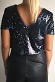 I cut the ruffle part of the sleeves off of this top and fell in love with it. It's somewhat heavy material so you may sweat a bit in it if it's warm where you're going. - Kelly L.