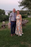 I wore this dress as a bridesmaid dress for an August wedding. It was perfect and I got so many compliments. It was very long but my grandma is an amazing seamstress so she shortened it for me. The bottom does have a lot of fabric but it lays really pretty. I was able to just wear a strapless bra with no issues. I also loved the slit which made it easy to get some air for the mid-90 degree day we had. - Lauren B.