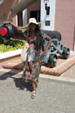 I absolutely love this maxi top. It can be worn with multiple outfits. l wore it the same way the model did with white shorts. I wore it in Bermuda and with a Fendo straw hat I ordered from lulus also. It looks fabulous l must say I love it - Simone F.