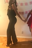 I got this to wear to a party/night out & absolutely love it! As someone who's tall but still wears heels the length was perfect! The fit was flattering & I liked the cleavage! - Michele F.