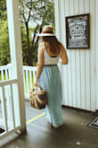 Great dressy/casual skirt! Nice and flowy for being out & about. I ordered a Medium and it is a little loose; I like wearing it high up around my waist and it naturally wants to sits just above my hips. I've been wearing a belt with it which helps and I don't mind it. It adds to the look I'm going for! - Hilliary M.