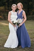 I LOVE this dress! Ordered in the denim blue color for a bridesmaids dress (what a steal for a bridesmaids dress!) in an Arkansas summer wedding. The dress fit perfectly, with the exception of sewing the chest area up a bit to be a tad less revealing and having to hem a couple of inches off the bottom (no big deal). I was worried about being too hot since it was an outdoor wedding but everything about the dress was simply perfect - I got so many compliments! Would order in every color if I had more events to wear it to! - Erin K.
