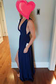 I bought this dress to wear as a bridesmaid in a fall wedding. It fits perfectly, the material is great quality, the colour is nice and rich, and it's a very flattering cut for my body shape. I will need to get it hemmed and I will also need to sew together the front and sides because it shows a little too much boob. But these alterations will be fairly simple, so overall I'm extremely happy with this dress! - Krista N.