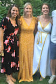 I wore it to my sisters outdoor wedding celebration party. It was perfect. The way the dress is made makes it able to fit well on bodies of all shapes and sizes. I wore an adhesive bra with it since the back is open and it worked great. It lays on your body really well if you get the correct size, make sure to measure yourself! I am tall, and it's long on me, so if you're on the shorter side I would order it in advance to have it hemmed or plan to wear some heals. In my photo, I have flats on, and I'm 5'9". - Alese R.