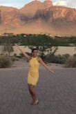 I adored this dress for a wedding in AZ. The dress was super flattering & VERY comfortable. I had plenty of room to dance & bend without fear of giving people a show. I would order this in multiple colors. Highly suggest this! I ordered an XS initially and it was a little tight, so I sized up to the small. The armpit area was a little loose, but otherwise fit great everywhere else! - Katie H.