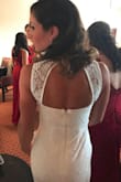Loved this dress. Casual, sexy, pretty. I had alterations in the waist area to fit to my form better and cups sewed in. I usually buy a size small but returned the small for an extra small in this dress. - Robin M.