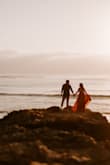 I wore this dress for my engagement photos, and I could not have been happier! It was the perfect color and just as flowy as I envisioned. It was easy to move in and so elegant. Love it! - Lane G.
