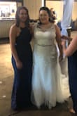 I ordered this dress in a medium. It fit well, except it was a little tight in middle because the lace wasn't very stretchy. If I would have gotten a size up it would have been to big on the bust. Overall I was very happy with the dress!! - Kate M.