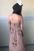 Super cute suede hat! It's the perfect size, not too big. The tiny detail is very well done, not cheap looking at all. Can't wait to wear it for anniversary pictures. Definitely would purchase again - Kersee W.