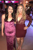I wore this dress out in Vegas and got SO many compliments! It has clips on the front if you don't want as much cleavage to show which was nice. The length on the dress was perfect also. I can't wait to wear this dress again! - Holly R.
