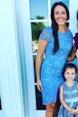 I wore this dress to a wedding. A beautiful dress that fits a little on the tighter side but still very comfortable. - Ashley H.