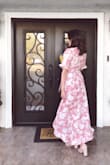 I wore this dress to my baby nephews baptism. It was sooo beautiful! Everyone complimented how beautiful it is. I live in LA, so it was the perfect material for this heat we're currently experiencing. The color, the pattern, ugh I love it! Size small fit perfectly on me. - Stephanie D.
