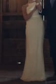 I ordered this dress about 9 days before my wedding on a whim. I made the best decision in doing so. I received countless compliments while wearing this dress and paid LESS THAN $20!!! I mean COME ON! Who can say their dress cost that little?! Granted, the adjustable straps on the back sort of categorized it as cheaper, but I suppose that could be a relatively simple alteration. I could've used about 2 inches hemmed off the bottom but didn't really have the time nor desire considering I'd already paid so little. The 4 inch heels would probably be the bare minimum I'd suggest if of similar height. - Colleen K.