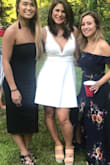 Wore this dress for my backyard wedding party. Fit perfect and was very comfortable. - Suzanne T.