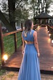 I really loved this dress.I bought it for a wedding and everybody asked about it...It fits perfect with high heels - Evangelia K.