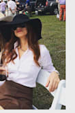 The Carmen sun hat was a prefect hat for a polo match I attended. Would also be great for the Kentucky derby or any classy event ! - Danielle B.