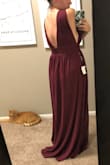This is a beautiful color and fits like a glove! :) Bought this for a gala and I just have to figure out what bra to wear! - Lindsay B.
