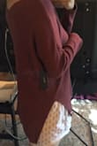 I love this jumper, its super cute and cozy, little thin but the material makes if feel thick and heavy. I got a small and it fits perfect. I think a medium would have been nice too and gave me a bit more coverage on my butt for those days I want to pair this with leggings. :) - Cristina O.