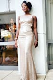 We wore this dress as bridesmaids for our friend's wedding. We received so many compliments. - Munah G.
