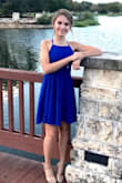 I bought this for my daughters first homecoming.  It looked fabulous on her!  Please note, it takes two people to get it tied properly in back. It's nice because the ties can be adjusted to fit perfectly. - Julia B.