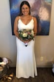 I got soo lucky with this dress! My best friend was getting married and asked all her bridesmaids to wear white with her. Lulus was my first stop in my dress search and
I saw this gown and bought it instantly. The price was so right and the fit looked like it would be perfect for my body type. I have an hour glass shape, so I wanted something tight that flared out toward the bottom to compliment that. I tried this on at home right when I got it and it seriously fit almost perfectly. I had my tailor shorted it a tiny bit, bring the straps up and take the top corners in a little bit by the bust. I truly loved wearing this dress every second of the day and night of the wedding and got SO many compliments. I want it in every color!!! - Beth G.