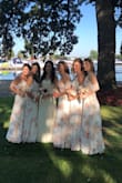 I bought 5 dressed for my bridal party and they looked simply gorgeous, the most beautiful bridesmaids! I ordered 2 smalls and 3 mediums. I usually wear x-small, but the small size fit better (it runs a little small). I strongly recommend it! - Carolina D.