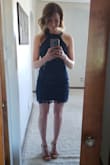 This dress was perfect! Hugged in all the right areas. Quality fabric! Usually wear a size 4 and bought a small, which was just right - Brittney P.