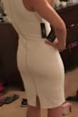 This dress looked so classy for my wedding rehearsal dinner. Perfect length. Got so many complements. Material thick enough so not see through. - Kayla R.
