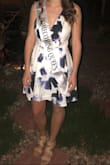 I bought this dress for my homecoming and I absolutely loved it!! It was super flattering and I loved the colors. It came EXACTLY how I wanted it. I think that this dress can be great for any body type because it cinches at the waist and flatters everyone! 
If this dress came in every color I'd buy them all! - Courtnie C.