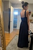I was a little skeptical when purchasing this dress because it was so cheap and thought the material or sizing would be compromised. But I was pleasantly surprised at how perfectly it fit and flowed! The length hits the floor and a little more as I am very tall so I was ecstatic to find a beautiful and affordable bridesmaid dress. Definitely recommended to all the bridal party! - Sherrie C.