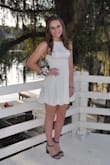 I wore this dress to my senior homecoming and absolutely loved it. It fit perfectly and was very comfortable. The price is very good for the quality of the material. I definitely recommend this dress as it can be both dressed up and dressed down. - Maddie L.