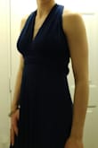 I've now worn this dress to a military ball, my baby shower, and two weddings, spanning being pregnant and nursing. The most fun part is experimenting with how to wear the straps! Nursing does require a bra, so that limits the style options a bit, but this dress is super flexible and flattering. Two notes: be mindful of which panties you wear so the seams don't get shown off through the shiny fabric, and take care that the straps are pulled taut (otherwise it doesn't look polished). - Rachel T.