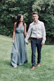 The dress was beautiful and just what I was looking for for my engagement pictures. I actually ended up removing the tassel ties from the shoulders for a more formal look. I LOVED the length!! If this dress came XXS I totally would have opted for that. It was a little loose, but did what it needed to. - Calla F.