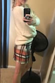 I absolutely love this sweater! Its super warm and comfy, so perfect for these upcoming winter months. The skirt in the pic is also from Lulus - Mad for Plaid Mini Skirt. - Jessica M.