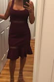 This is so cute but, as some of the reviews said, has odd fitting. The zipper in the back that connects the top to the bottom part is weird and ended up taking it for alterations. Other than that it's great. I wore this for a christening and got many compliments. - Nicole C.