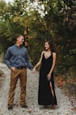 I ordered this dress last minute for out engagement session because I really was not feeling my other options that had patterns. It was absolutely perfect! - Haley L.