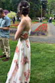 When I bought this dress there weren't that many reviews on how it fit with a similar body type to me, but one thing I understood when buying this dress was that it was going to be too long. I bought the dress with the intentions of getting it shortened, so when I got it and it had a few extra feet of length I wasn't disappointed. I was able to get the dress shortened to my liking and ended up having the sides of the bust taken in a little bit too. Now it fits me perfectly and I absolutely LOVE wearing it. I wore it to my Senior prom, and everyone kept commenting on how much they loved the pattern and color! I'm so happy I got this dress, I just with I had more things to wear it to. - Kailey W.