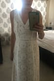 I purchased for engagement photos and rehearsal dinner. It's a little loose but no one would notice. Plus leaves a little room for moving around and/or dancing. :) - Brandi K.