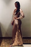 This dress is gorgeous, true to size, definitely shows off all your curves! Only thing I didn't like was that there were sequins falling off everywhere and the dress would stick to itself and Under the arms from the rubbing the fabric started to unravel. I got a lot of compliments on the dress though. - Jaidyn P.