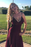 I am in love with this dress! I ordered a medium since my chest is large and it fit really well! It was a little loose on the sides but it ended up looking perfect for the wedding! I wish I had one in every color! - Margaret A.