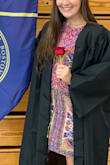 I wore this dress to my senior cap and gown ceremony. I looked great under my robes and I got a lot of compliments. I went with a small which I would say fit well. My only complaint is that is if I were to lift my arms over my head or bend over improperly, then it would likely ride up! I got a ton of compliments on the dress and I paired it with black heels. - Regan D.