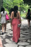Very nice and flowy. Was a bit long (which most Maxi dresses from Lulus are long for me) so I had to hem about 2 inches and the top was a little loose but nothing a clothespin couldn't fix. But otherwise loved it! - Linhda N.
