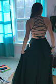 I loved the dress, the color was as bright as it was in person! The size of the dress fit me perfectly and I only had to hem it on the bottom because I'm short! But overall I had no concerns or problems! - Ella S.