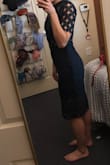 This dress was fine, but not at all what I thought it would be. I bought it intending to wear it to a school formal, but it was way too demure for that type of event. the fabric panels are longer/bigger than they seem on the model (maybe because I am only 5'5"), and on the bottom it appears like the fabric panel continues all the way to the knee. I would maybe wear this to a family wedding or even a work event, or any party where I needed to be more covered up and conservative. - Alexandra B.
