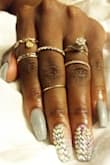 I am over obsessed with these rings. They are so cute and versatile. Also, they compliment my engagement ring so well I can't get enough.
Love you lulus! - Latisha J.
