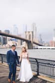 I bought this for my September elopement and I'm so happy I did. It photographed so nicely! I'm on the busty side and I was amazed to find I didn't need a bra (you couldn't really wear one if you wanted to), the sewn in cups actually worked well for me. It fit well, and looked great, would definitely recommend! - Nora T.