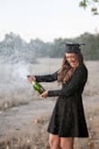 I wore this dress for graduation photos and loved it! Classy and simple! The sleeves were a little bit long and had to shorten them but other than that it was a perfect fit. - Jaymie D.