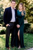 I would normally order a medium, but I got a small since the medium was out of stock and it fit great! (I think a medium would've been too long and a little loose) I got SO many compliments on this dress for our garden fall engagement photos. It is definitely a dress that hugs your body so I wore some Spanx under it. The slit was perfect - sexy without being over the top. This would be a beautiful dress for a Fall wedding or even a New Years Eve party! - Kate T.