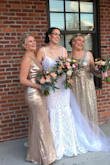 I wore this dress as the MOH for my sister's wedding. This dress fit perfectly!  Everyone complimented it and couldn't believe I bought it online. :) - Emily R.